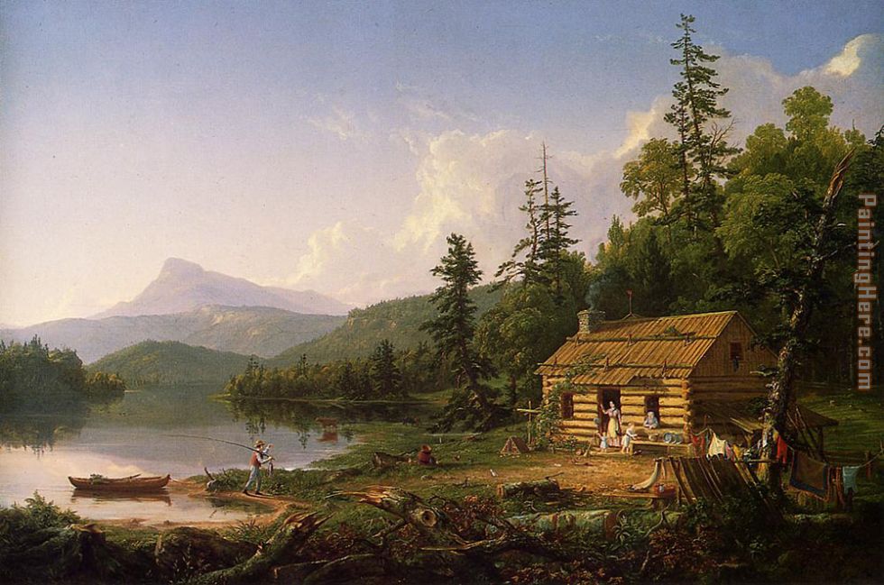 Home in the Woods painting - Thomas Cole Home in the Woods art painting